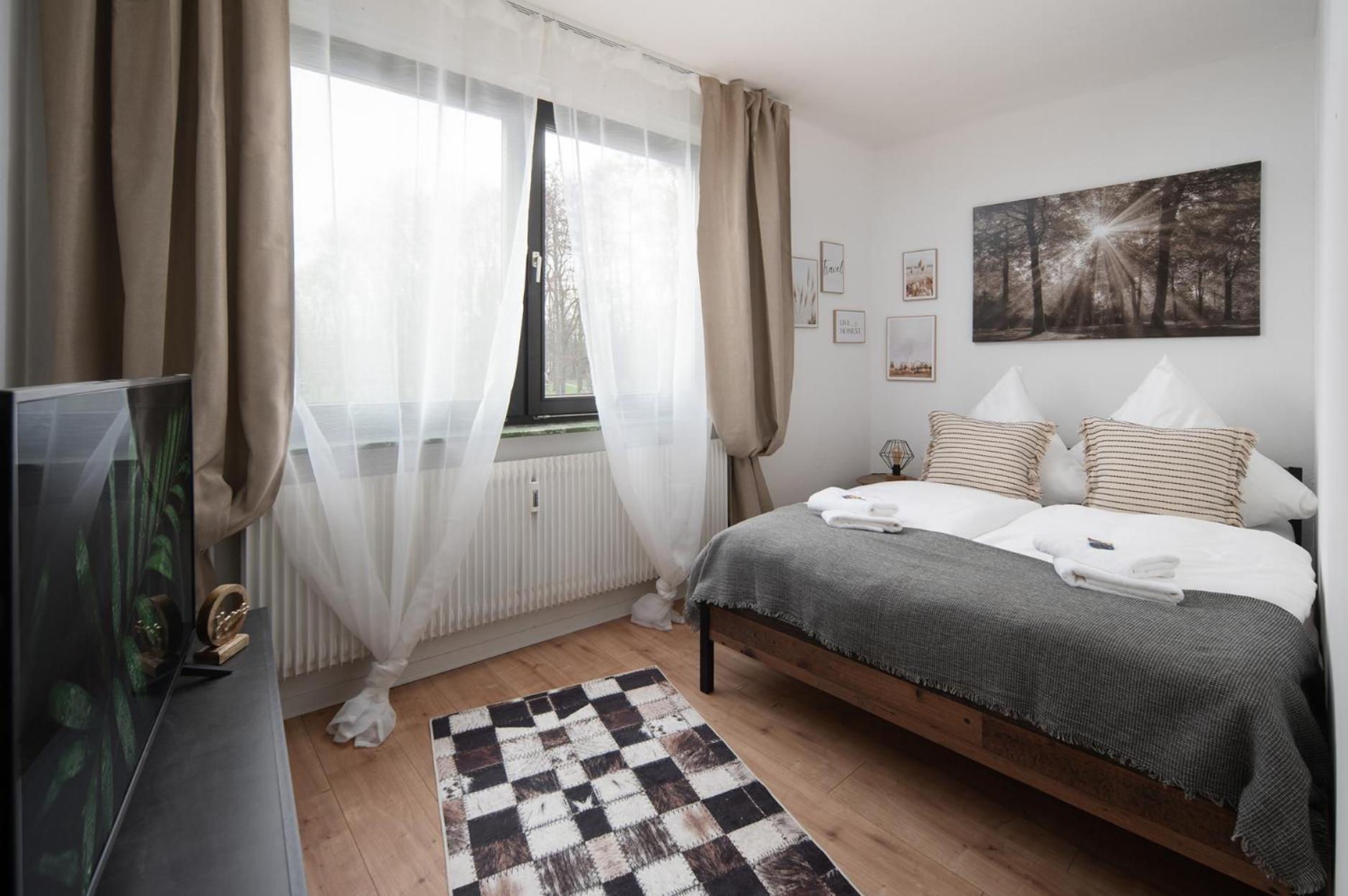 1-4 Gaeste Wohnung W-Lan, Netflix, Amazon, Parken, Arbeitsplatz, 24H Check In ,Vollausgestattet Kueche, Handtuecher Seife U,V,M Fuer Geschaeftsreisende, Paare, Familien , Datteln Eksteriør bilde